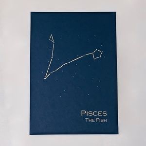 Pisces Constellation Zodiac Art Print / Gold Foil